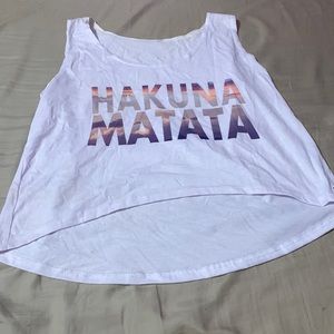 Hakuna Matata hi-lo tank top